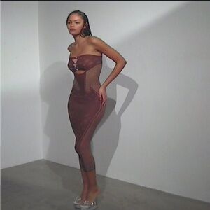 NWT POSTER GIRL Roxie Dress in Old Money Brown